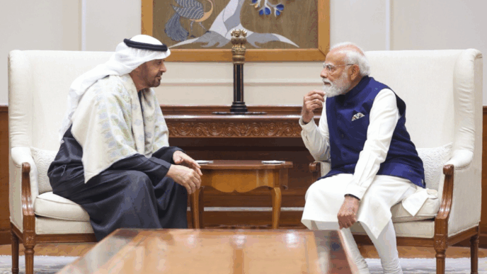 india, uae, president, sheikh, mohamed, bin, zayed, al, nahyan, paid, official